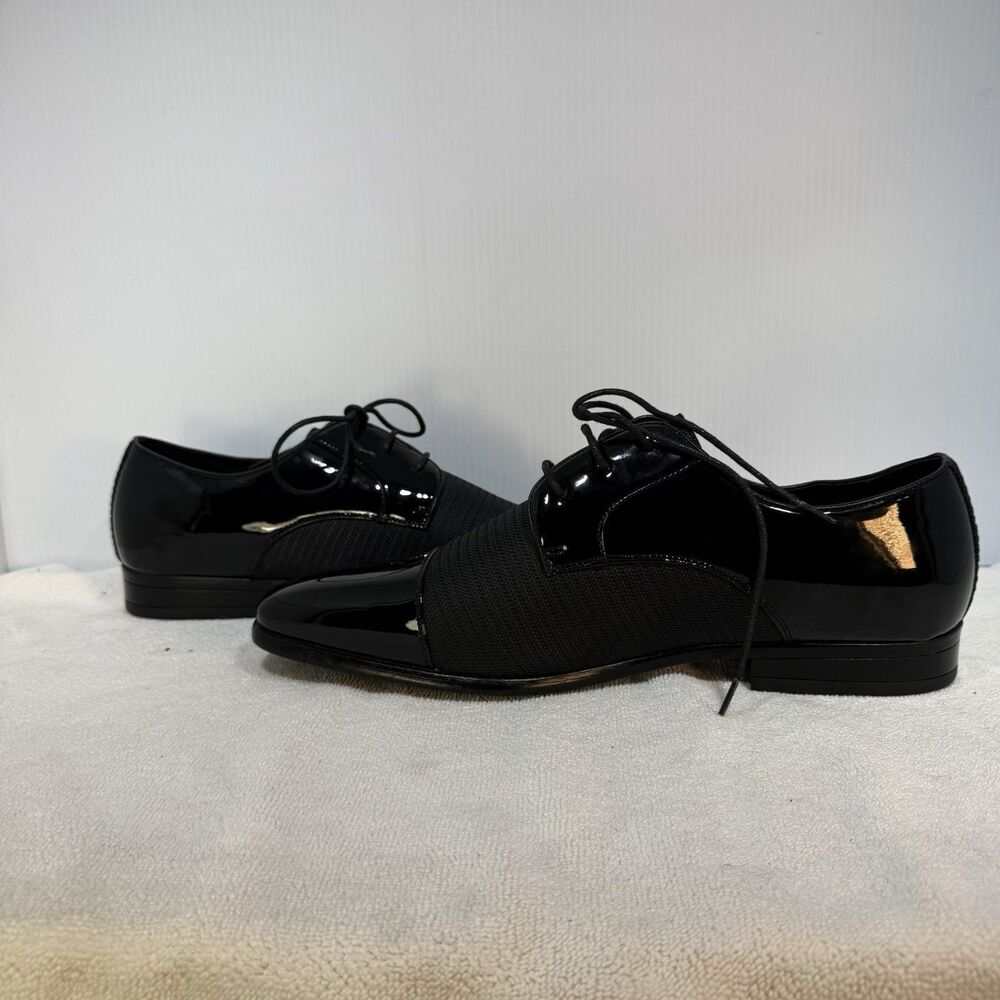 Stacy Adams Pharoah Cap Toe Oxford Shoes Wedding Prom Black Size 14 Wide - Picture 8 of 8